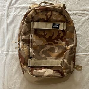 Nike SB Tan and Brown Camo Backpack